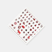 kerstpictogrammen servet (Hoek)