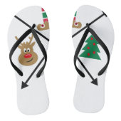 kerstpictogrammen teenslippers (Voetbed)