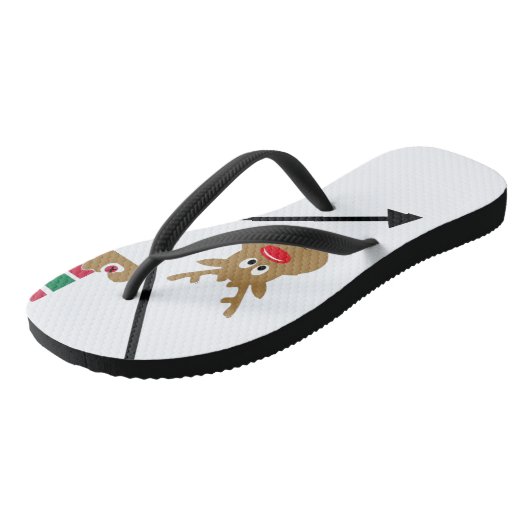 kerstpictogrammen teenslippers (Schuin)