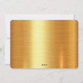 Kerstpictogrammen, zwart en goud feestdagenkaart (Achterkant)