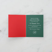 kerstpictogramontwerp, seizoensarbeider bedankkaart (Binnen)