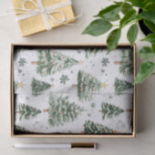 Kerstpijnbomen grillig patroon tissuepapier (Geschenk)