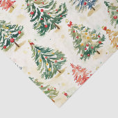 Kerstpijnbomen kleurrijk patroon tissuepapier (Detail)