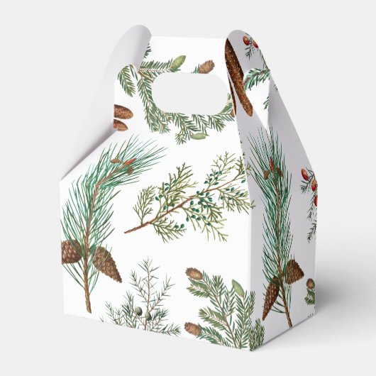 kerstpijnbomen met naaldbeschermer bedankdoosjes (Achterkant)