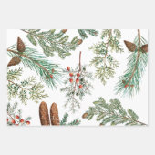 kerstpijnbomen met naaldbeschermer inpakpapier vel (Voorkant 3)