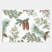 kerstpijnbomen met naaldbeschermer inpakpapier vel (Voorkant 2)