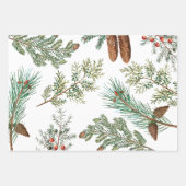 kerstpijnbomen met naaldbeschermer inpakpapier vel (Voorkant)