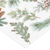 kerstpijnbomen met naaldbeschermer korte tafelloper (Hoek)