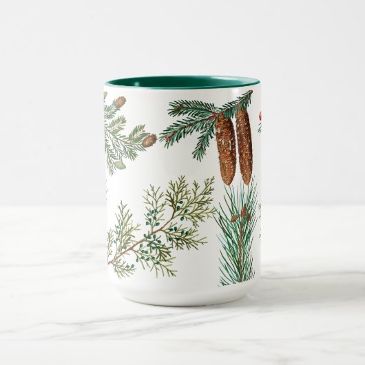 kerstpijnbomen met naaldbeschermer mok (Midden)