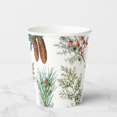 kerstpijnbomen met naaldbeschermer papieren bekers (Achterkant)