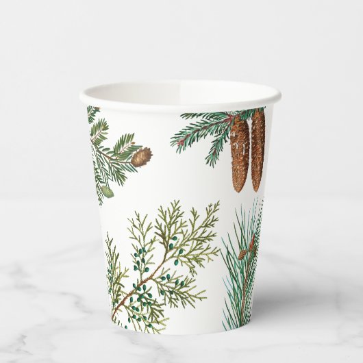 kerstpijnbomen met naaldbeschermer papieren bekers (Links)