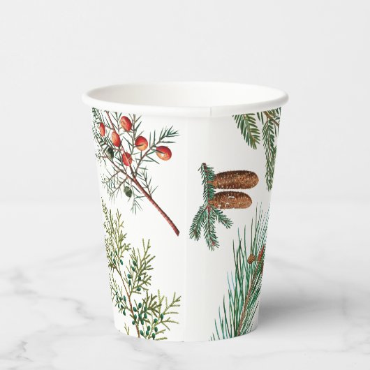 kerstpijnbomen met naaldbeschermer papieren bekers (Rechts)