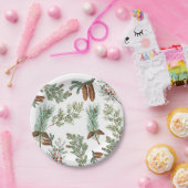 kerstpijnbomen met naaldbeschermer papieren bordje (Feest)