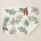 kerstpijnbomen met naaldbeschermer sherpa deken (Voorkant (horizontaal))