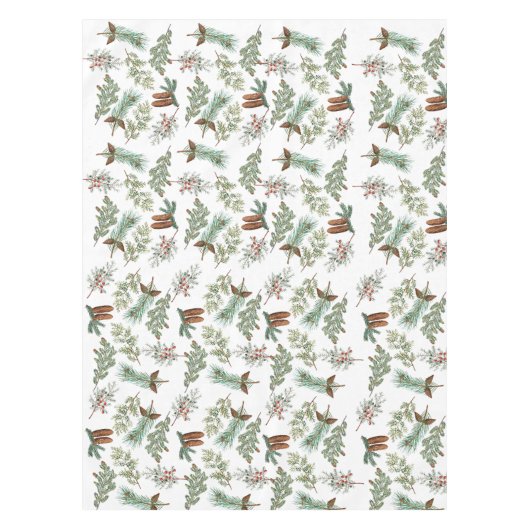 kerstpijnbomen met naaldbeschermer tafelkleed (Voorkant)