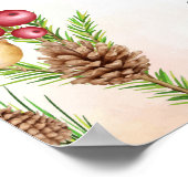 kerstpik een zitplaats aan weerszijden Poster (Hoek)