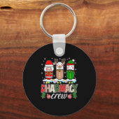 kerstpillen voor apothekers Snowman Reindeer San Sleutelhanger (Voorkant)
