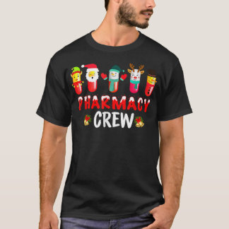 kerstpillen voor apothekers Snowman Reindeer San T-shirt