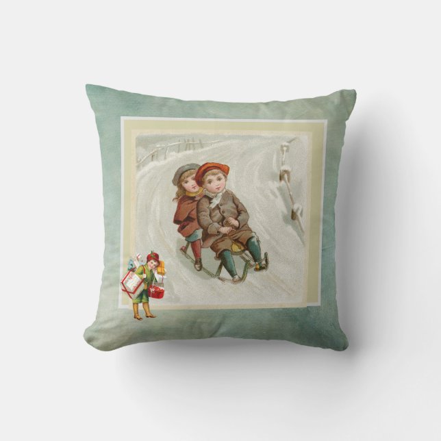 KerstPillowbomen en shopper Kussen (Voorkant)