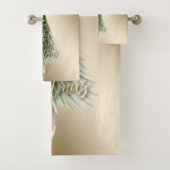 kerstpinboom, sneeuwvlokken bad handdoek (Insitu)