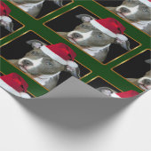 kerstpincelpuppy cadeaupapier (Hoek)