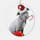 kerstpincet keramisch ornament (Links)