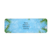 Kerstpine-adreslabel Etiket (Voorkant)