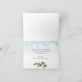 Kerstpine bevat 3 FOTOS-groet gevouwen Feestdagen Kaart (Binnen)