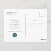 kerstpine-boom en Kogels Prettige feestdagen Briefkaart (Achterkant)