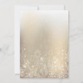 kerstpine-boom Snowflakes Gold Party Kaart (Achterkant)