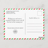 Kerstpine Branch Holiday Corporate Greeting Briefkaart (Achterkant)