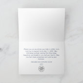 Kerstpine Cones Corporate Holiday Bedankkaart (Binnen)