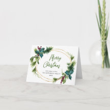 Kerstpine Cones Rustic Greeting