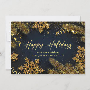 Kerstpine Cones Rustic Greeting Feestdagenkaart