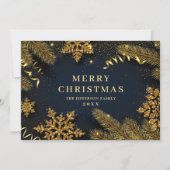 Kerstpine Cones Rustic Greeting Feestdagenkaart (Voorkant)