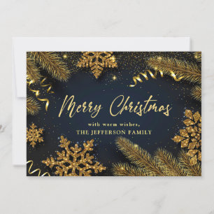 Kerstpine Cones Rustic Greeting Feestdagenkaart