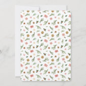 Kerstpine en Poinsettias - vrolijk (Achterkant)