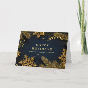 Kerstpine is een zakelijke roest feestdagen kaart