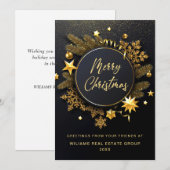 Kerstpine is een zakelijke roest feestdagenkaart (Voorkant / Achterkant)