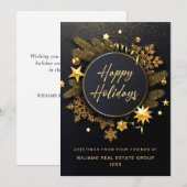 Kerstpine is een zakelijke roest feestdagenkaart (Voorkant / Achterkant)