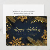 Kerstpine is een zakelijke roest feestdagenkaart (Voorkant / Achterkant)