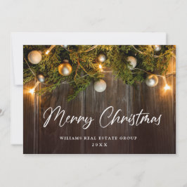 Kerstpine is een zakelijke roest feestdagenkaart