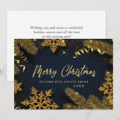 Kerstpine is een zakelijke roest feestdagenkaart (Voorkant / Achterkant)