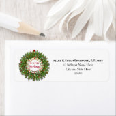 Kerstpine naald met adembenemende ademhaling etiket (Insitu)