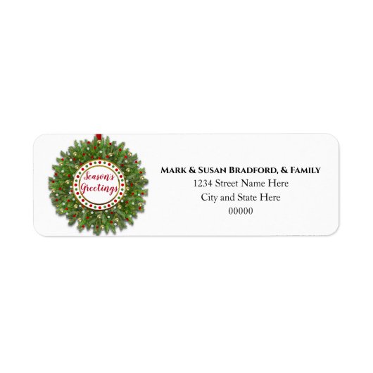 Kerstpine naald met adembenemende ademhaling etiket (Voorkant)