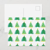 Kerstpine-patroon Briefkaart (Voorkant / Achterkant)