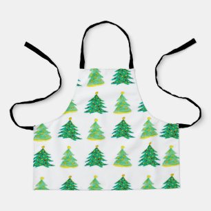 Kerstpine-patroon Schort