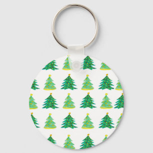 Kerstpine-patroon Sleutelhanger