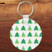 Kerstpine-patroon Sleutelhanger (Voorkant)