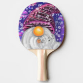 kerstpingpong-paddle-koepel in Paars Pet Tafeltennisbatje (Achterkant)